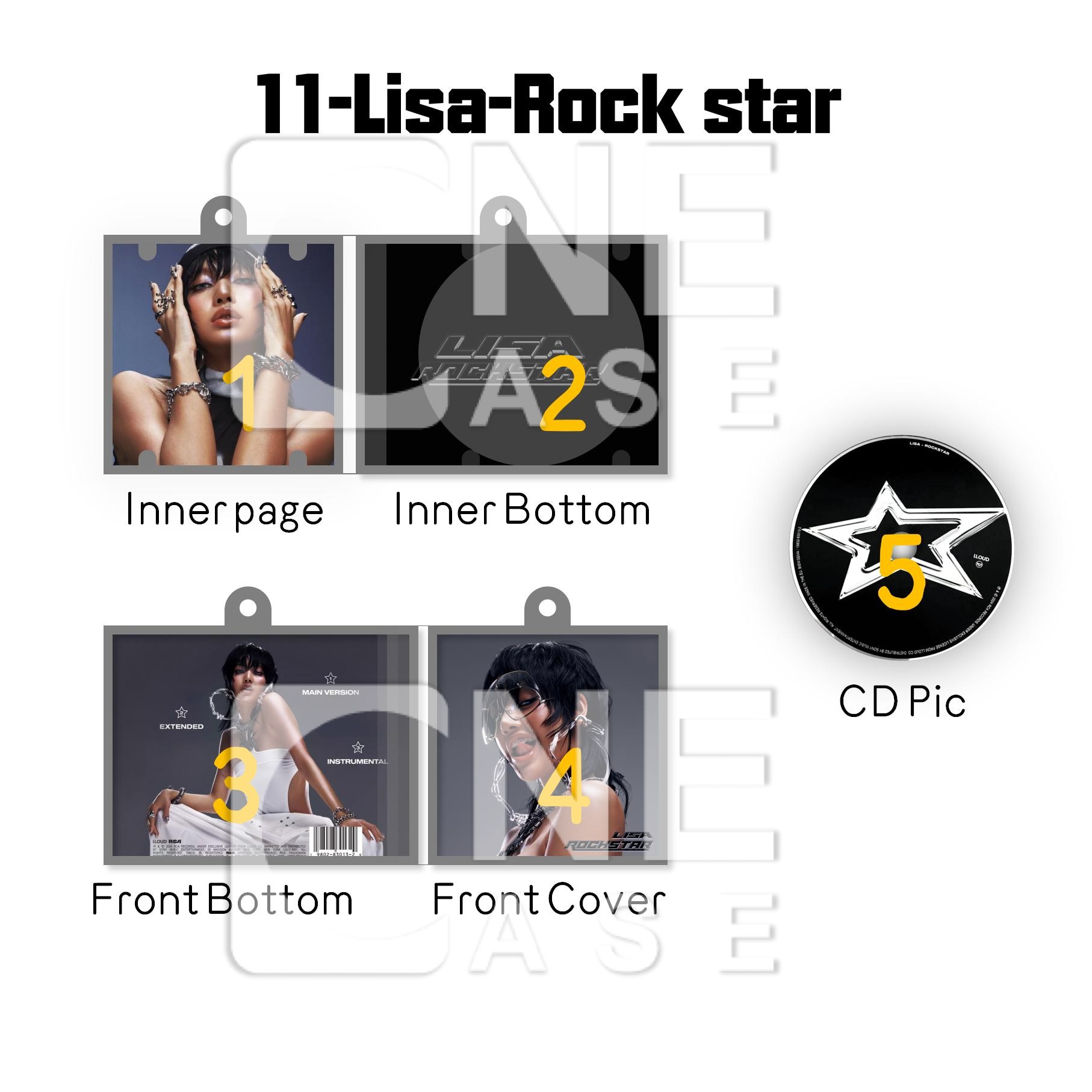 BLACKPINK LISA Rockstar キーチェーン CDトレカ BLACKPINK LISA Rockstar キーチェーン CDトレカ - メルカリ
