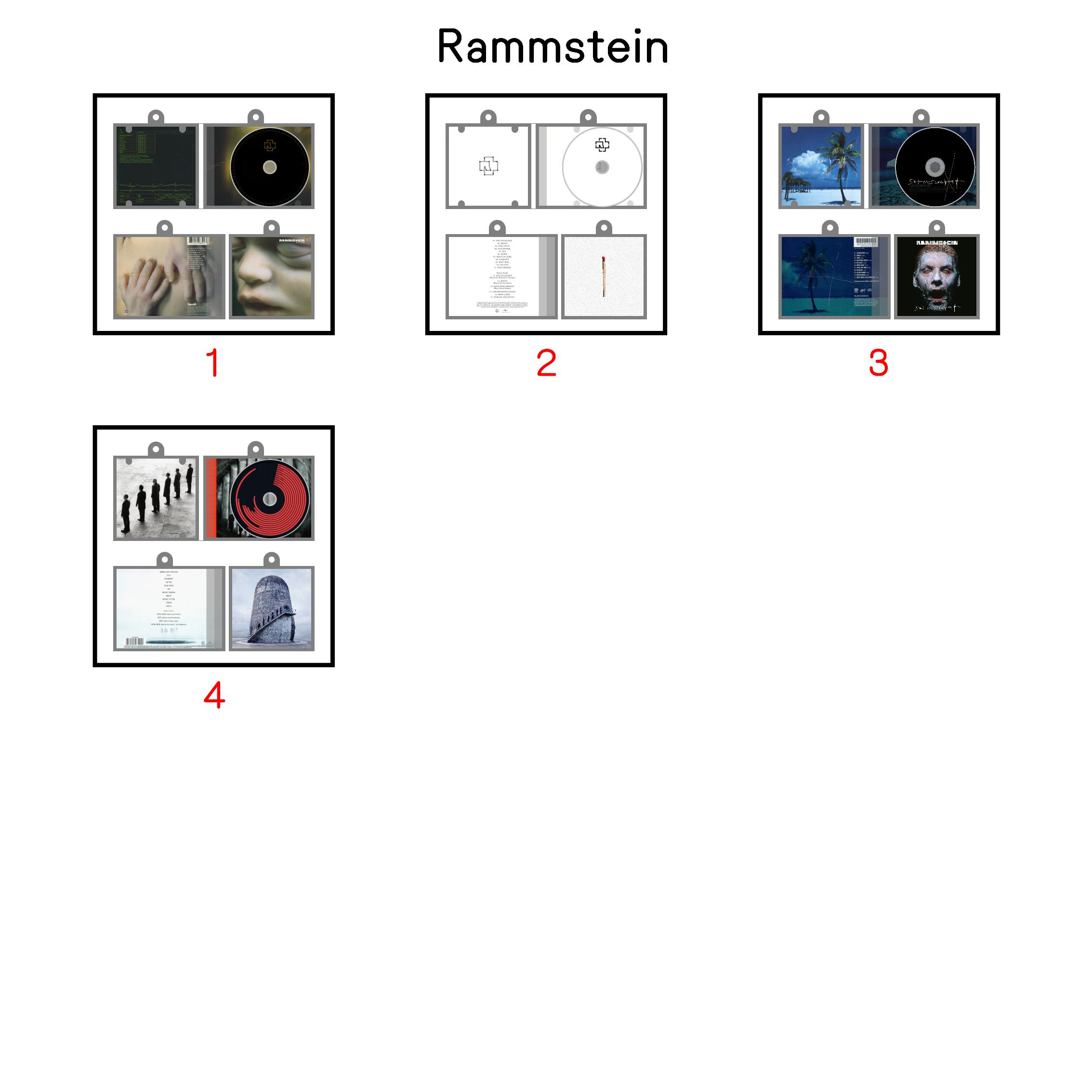 Rammstein Mini Vinyl NFC Album Keychain CD Music Keychain Pendant Customized