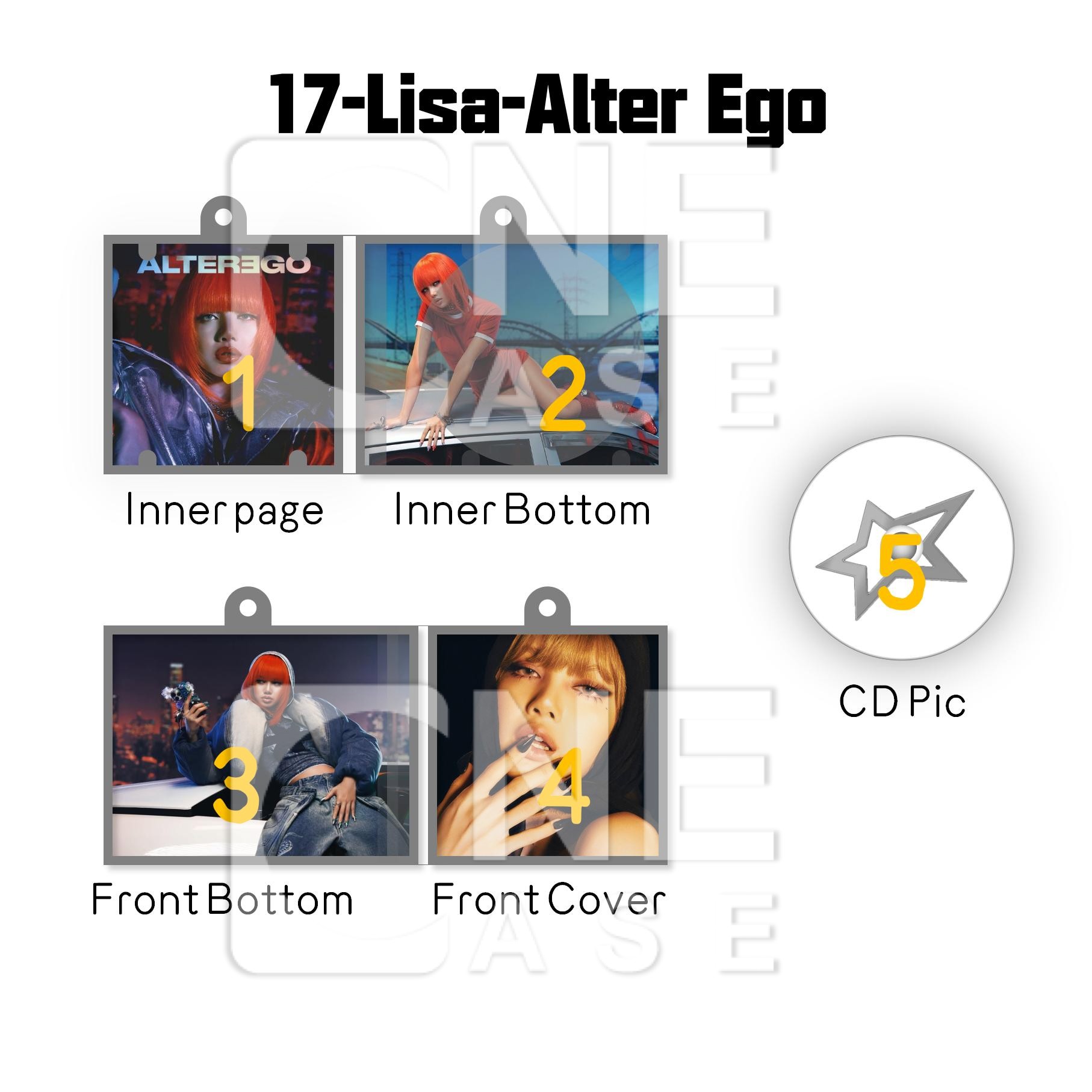  BlackPink Mini NFC Album Keychain CD Music Keychain Pendant Customized Mini Vinyl Album B&P