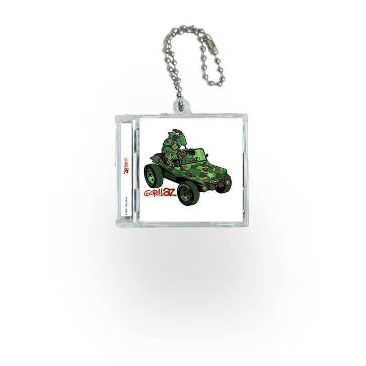 Gorillaz Mini NFC Album Keychain CD Music Keychain Pendant Customized Mini Vinyl 