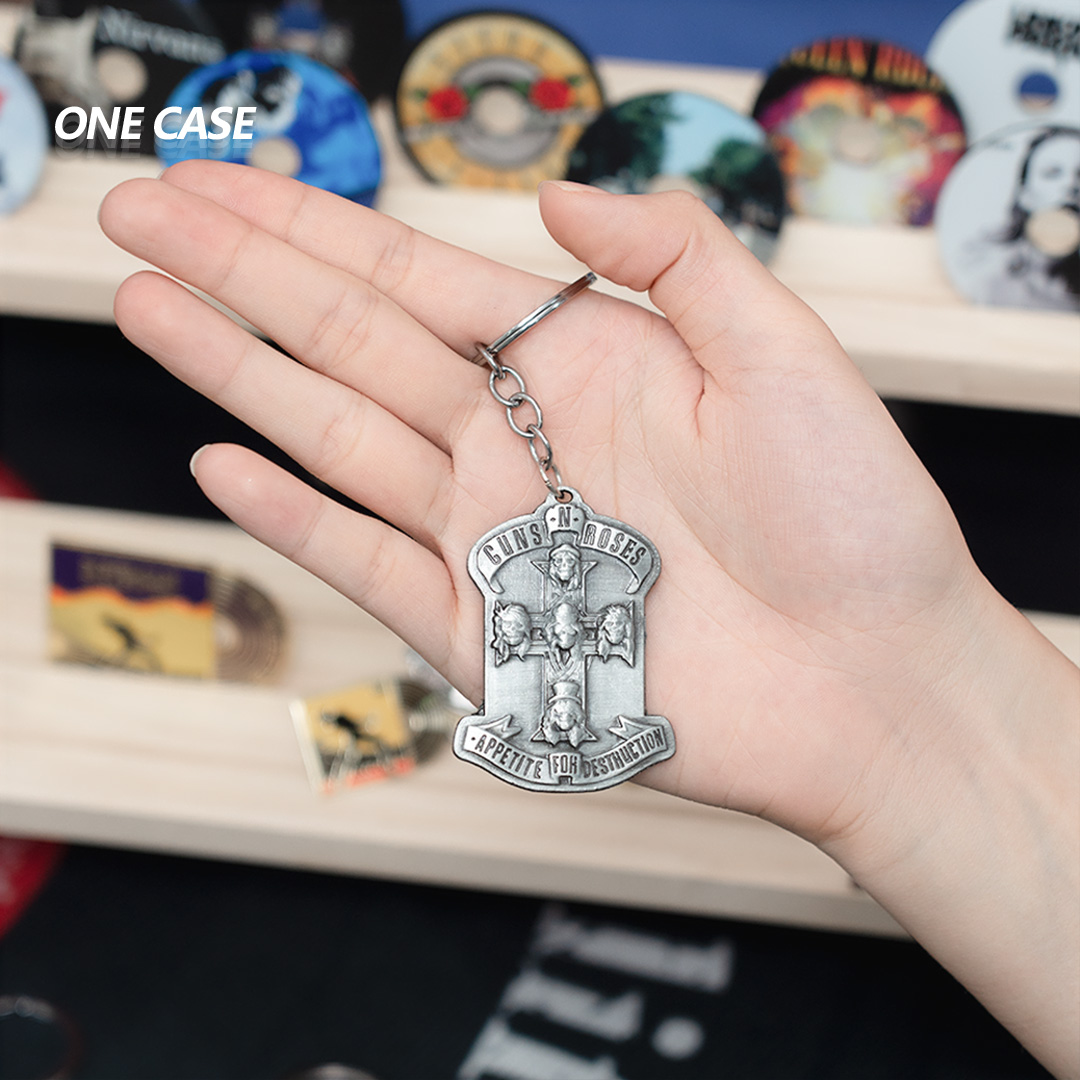 Rock Star Band Fans Alloy Keychain Pendant The Beatles/Nirvana/Guns N Roses/Pink Floyd...-ONECASE.STUDIO