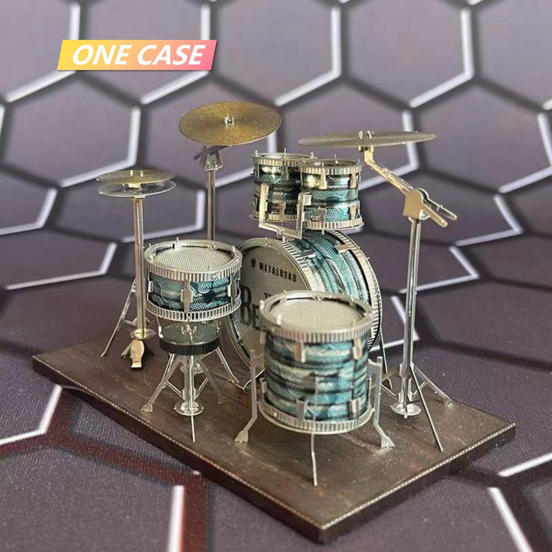 Drum Kit 3D The Beatle Rock Band Metal Puzzle DIY Assembling Model Stereo Jigsaw Puzzle-ONECASE.STUDIO