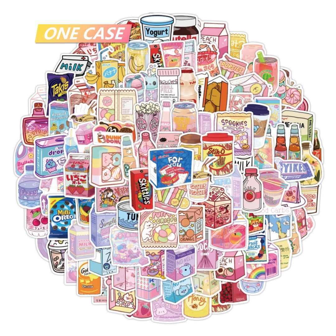 50 Pink Purple Cute Stickers Decoration Waterproof Stickers Desktop Laptop Mobile Phone Stickers-ONECASE.STUDIO