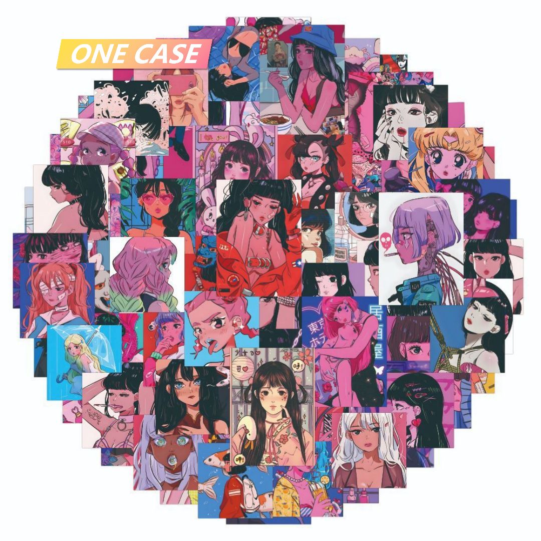 100 Cute Dreaming Girl Stickers Decoration Waterproof Stickers -ONECASE.STUDIO