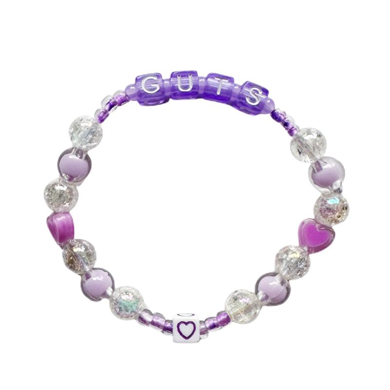 Olivia Rodrigo DIY Heart Bracelet  Just For Life Colorful For Gifts