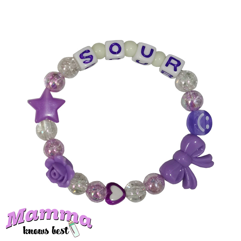 Olivia Rodrigo DIY Heart Bracelet  Just For Life Colorful For Gifts