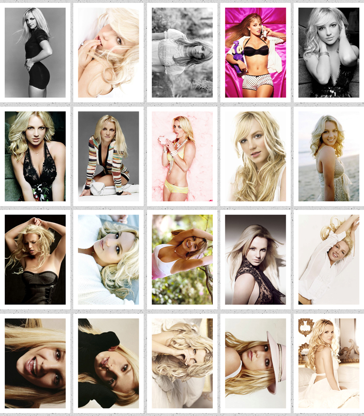 Britney Spears Photo Concert Album Complete Set of Photos Postcards