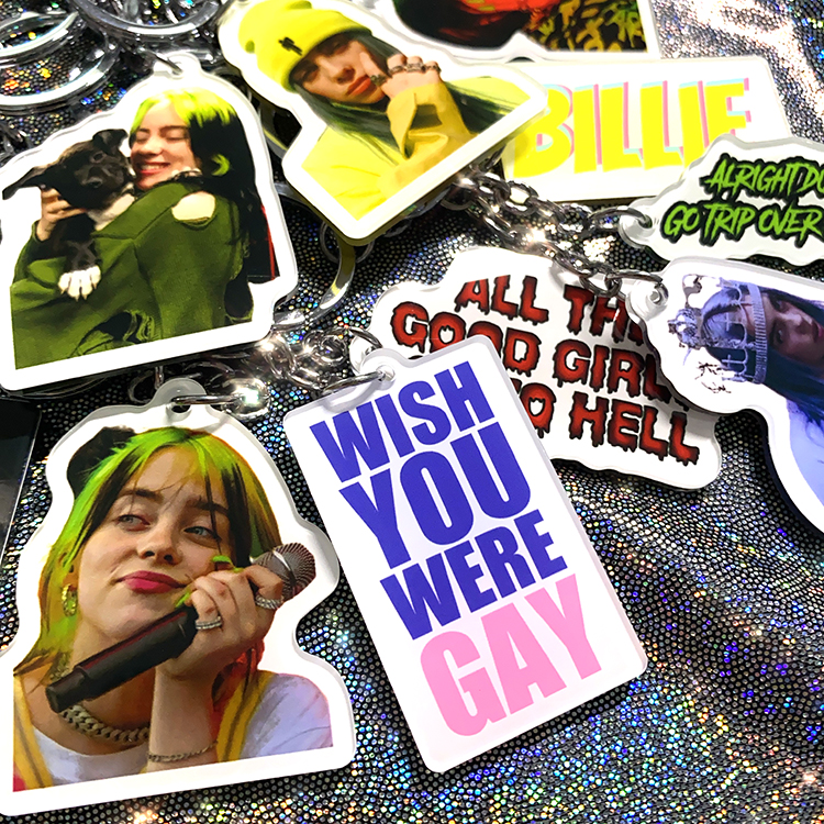 Billie Eilish Album Mini Keychain Peripheral Accessories