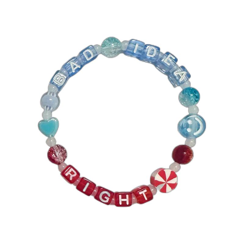 Olivia Rodrigo DIY Heart Bracelet  Just For Life Colorful For Gifts