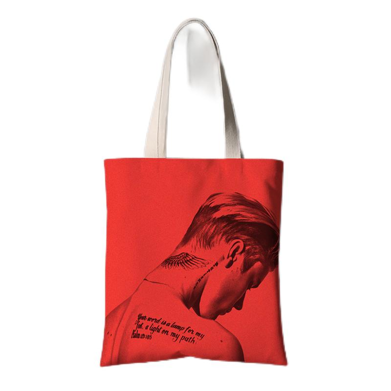 Justin Bieber Album Canvas Bag Fashion Tote Bag Shoulder Handbag