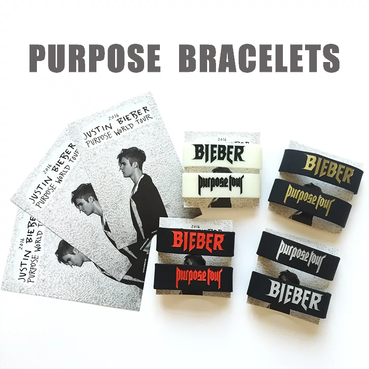 Justin Bieber Concert Commemorative Bracelets