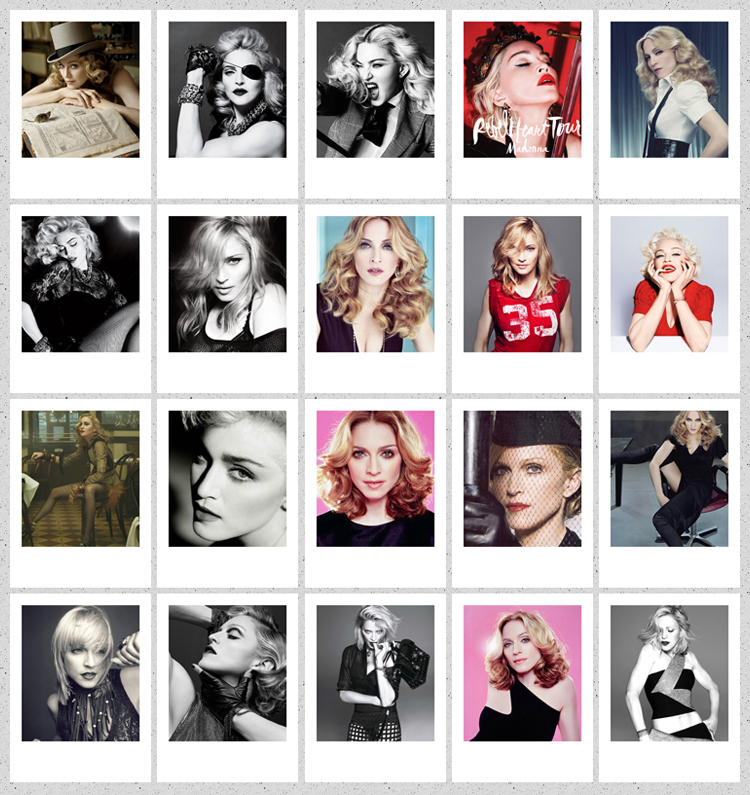 Madonna Photo Concert Album Complete Set of Photos Postcards