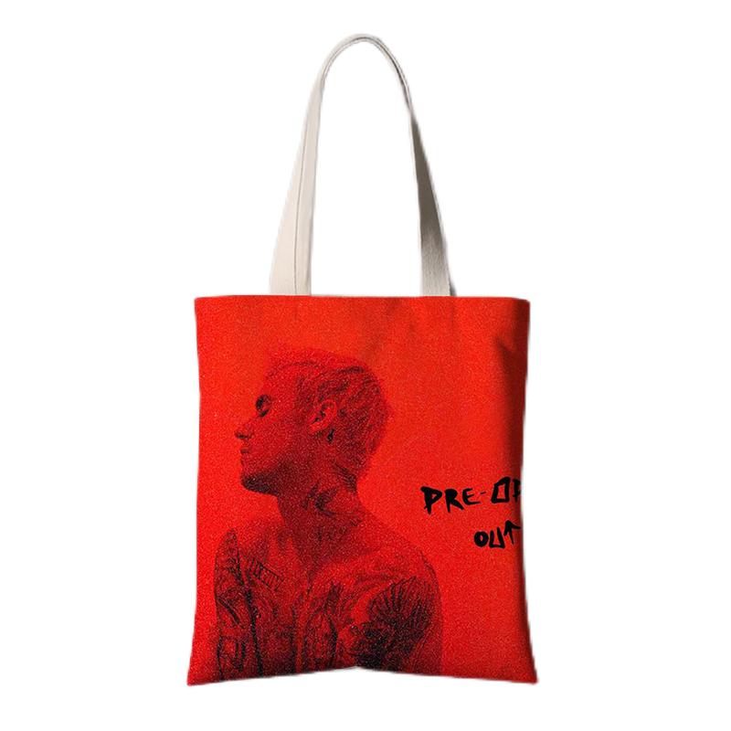 Justin Bieber Album Canvas Bag Fashion Tote Bag Shoulder Handbag