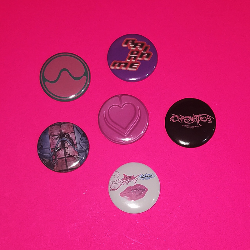 Lady Gaga Brooch Retro Badge Pin Set of 6