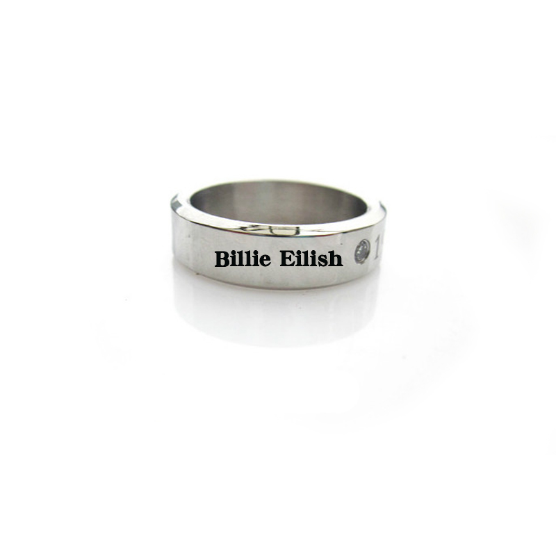 Billie Eilish Titanium Steel Ring Necklace Bracelet Peripheral Gifts