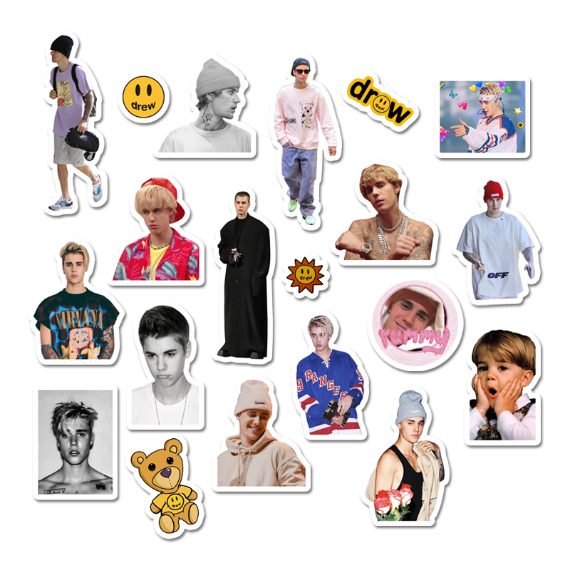 Justin Bieber Album Retro Waterproof Decorative Sticker Phone Sticker 