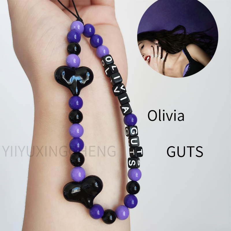 Olivia Rodrigo GUTS DIY Mobile Phone Chain Key Chain