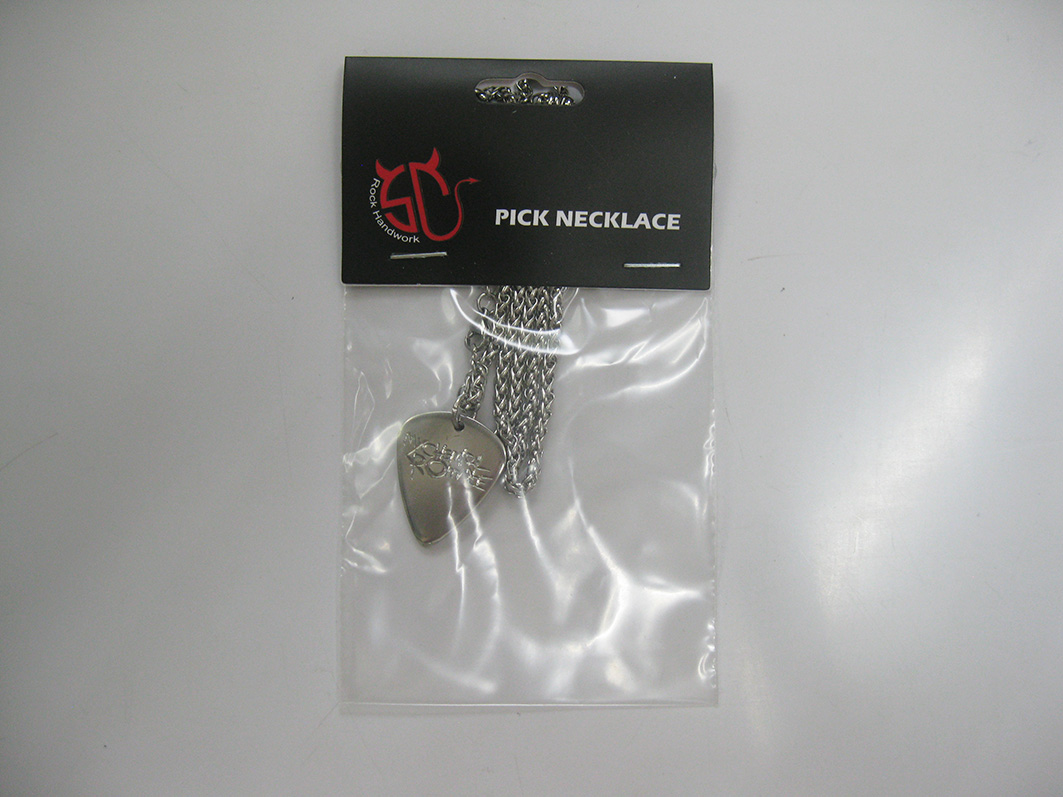 My Chemical Romance Silver Pure Steel Titanium Necklace Pick Pendant