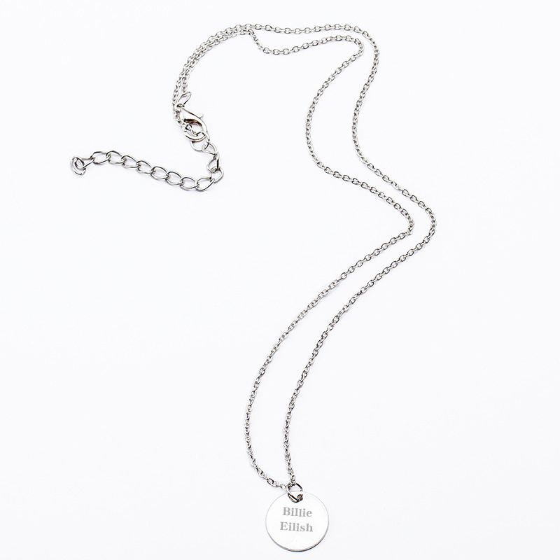 Billie Eilish Titanium Steel Ring Necklace Bracelet Peripheral Gifts