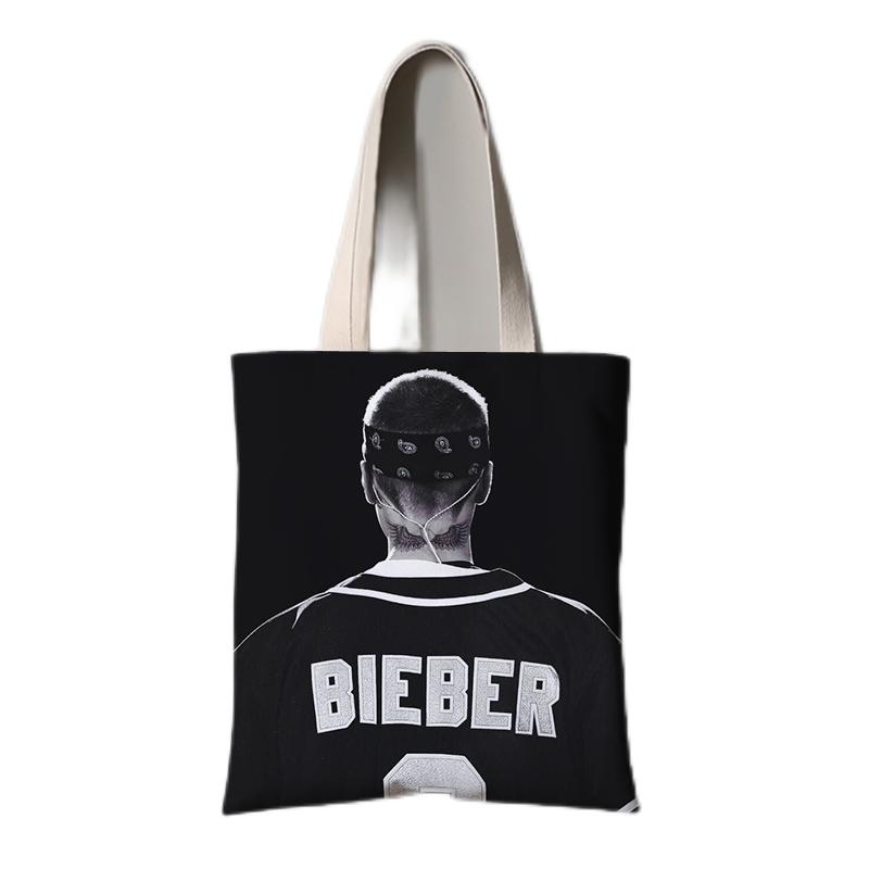 Justin Bieber Album Canvas Bag Fashion Tote Bag Shoulder Handbag