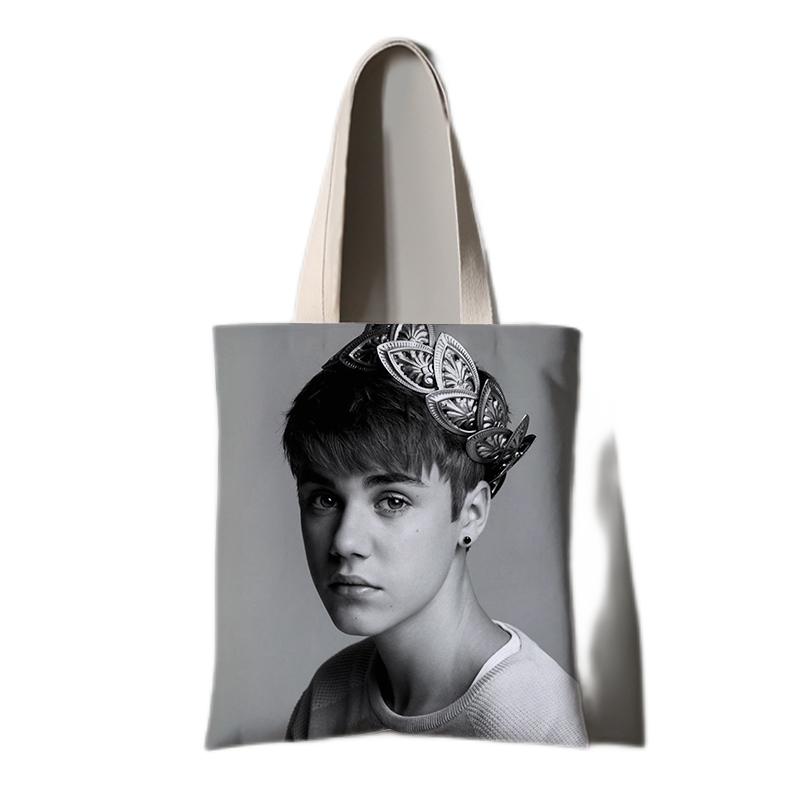 Justin Bieber Album Canvas Bag Fashion Tote Bag Shoulder Handbag