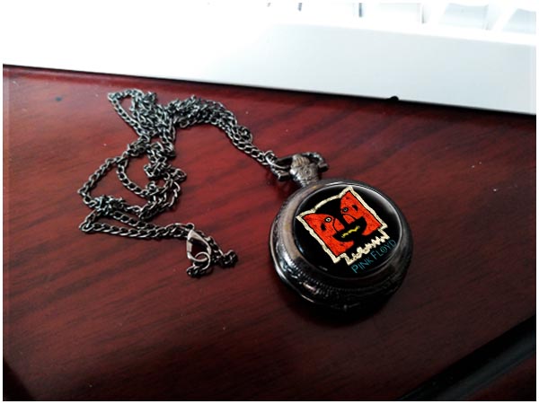 Pink Floyd Rock Band Creative Peripheral Pocket Watch Necklace