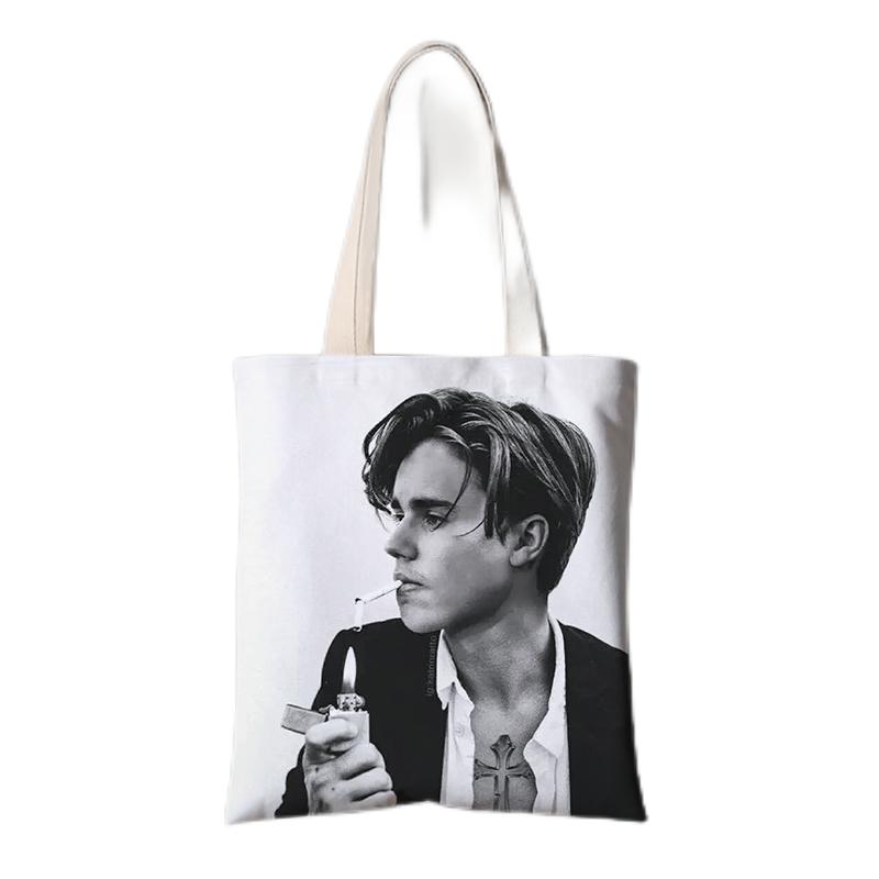 Justin Bieber Album Canvas Bag Fashion Tote Bag Shoulder Handbag