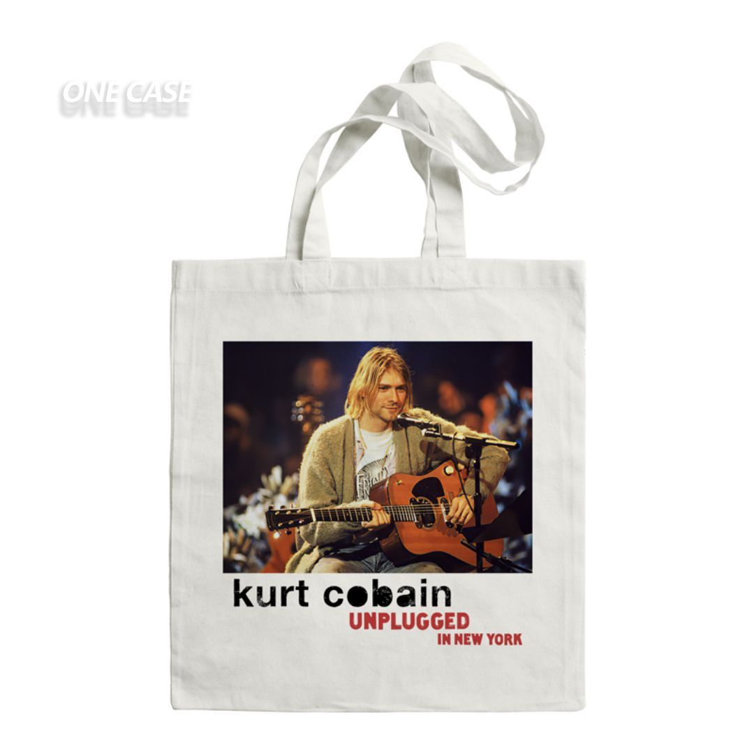 Nirvana Rock Band Canvas Bag Retro Tote Bag Shoulder Handbag-ONECASE.STUDIO