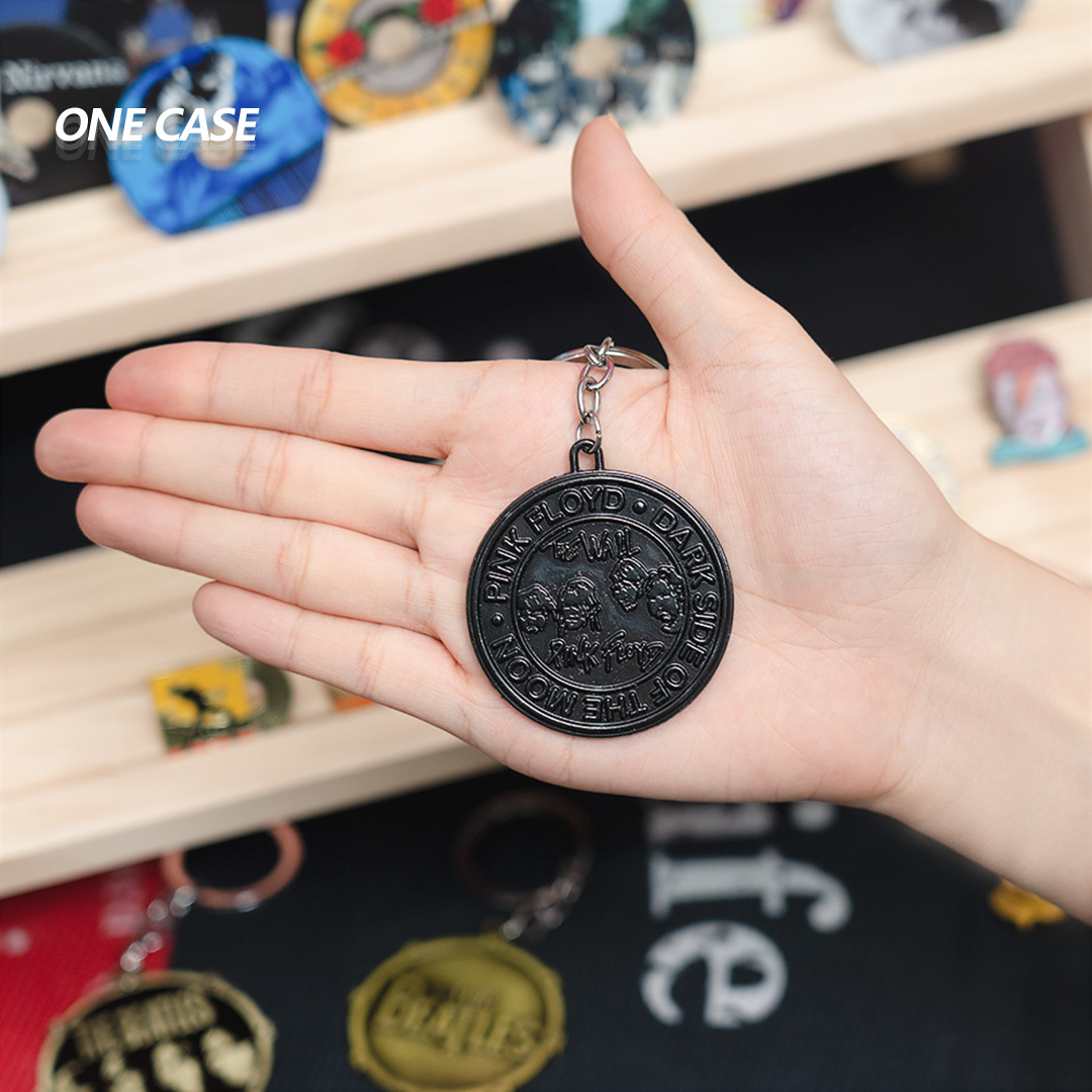 Rock Star Band Fans Alloy Keychain Pendant The Beatles/Nirvana/Guns N Roses/Pink Floyd...-ONECASE.STUDIO