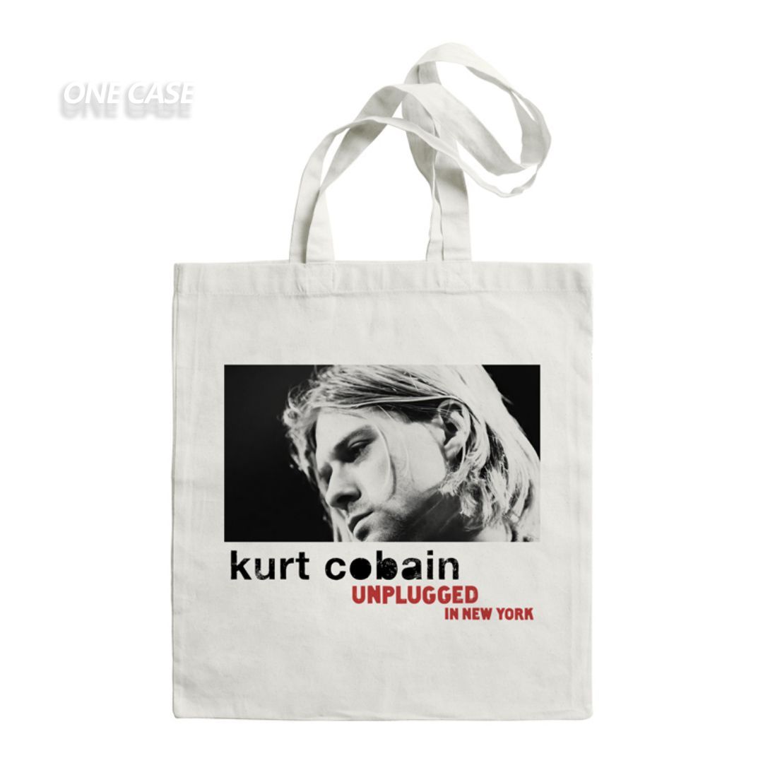 Nirvana Rock Band Canvas Bag Retro Tote Bag Shoulder Handbag-ONECASE.STUDIO