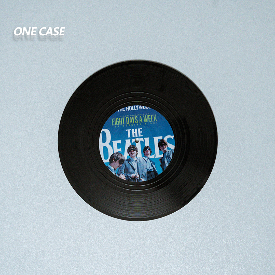 Retro Vinyl Record Coasters Set of 6 Retro CD Disc Design  Non-Slip Vinyl  for Coffee, Tea, Beer, Wine, Home and Bar-ONECASE.STUDIO