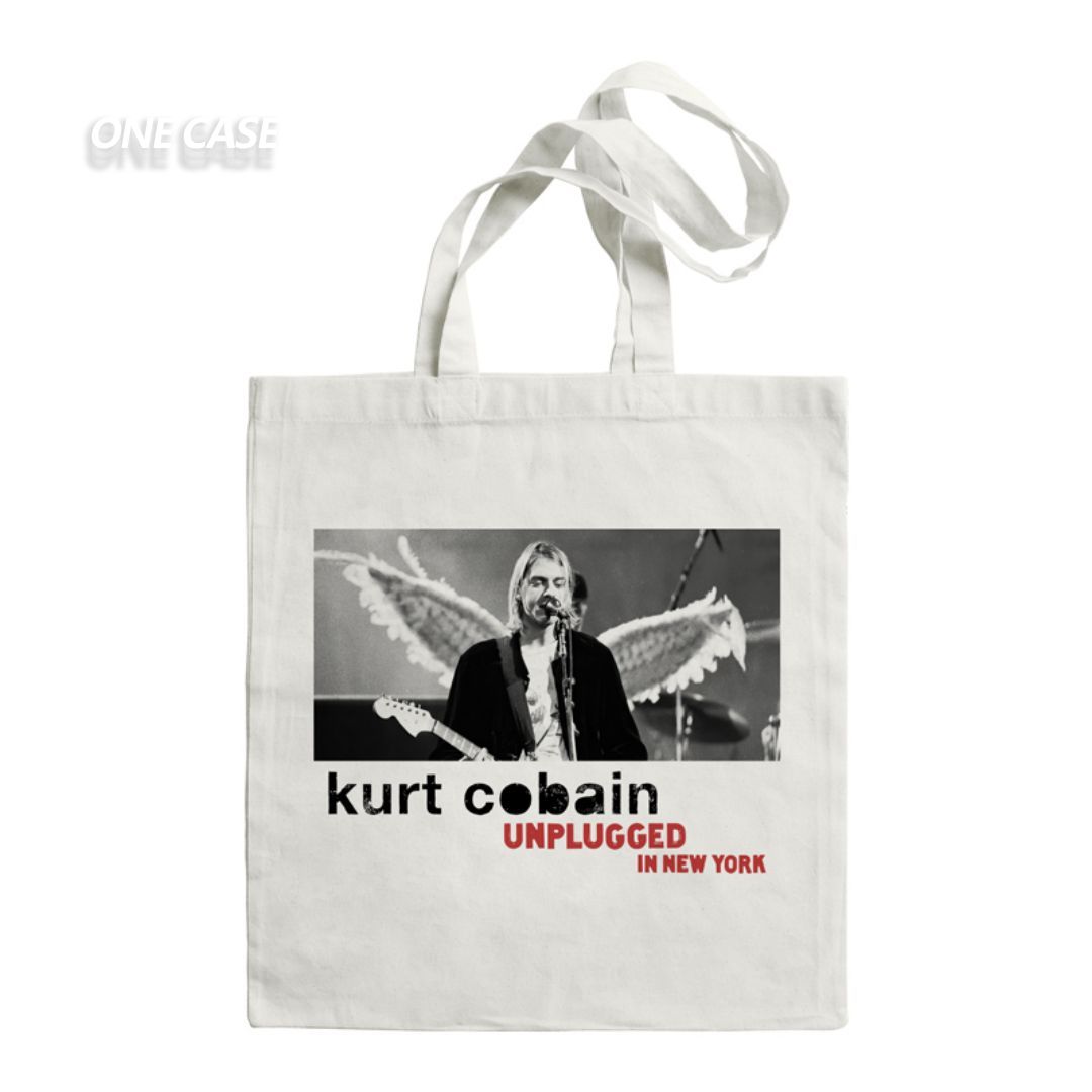 Nirvana Rock Band Canvas Bag Retro Tote Bag Shoulder Handbag-ONECASE.STUDIO