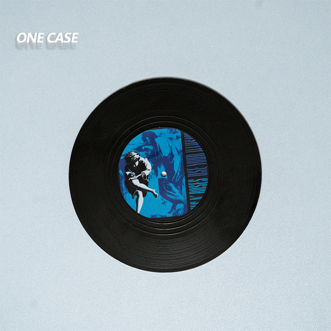 Retro Vinyl Record Coasters Set of 6 Retro CD Disc Design  Non-Slip Vinyl  for Coffee, Tea, Beer, Wine, Home and Bar-ONECASE.STUDIO