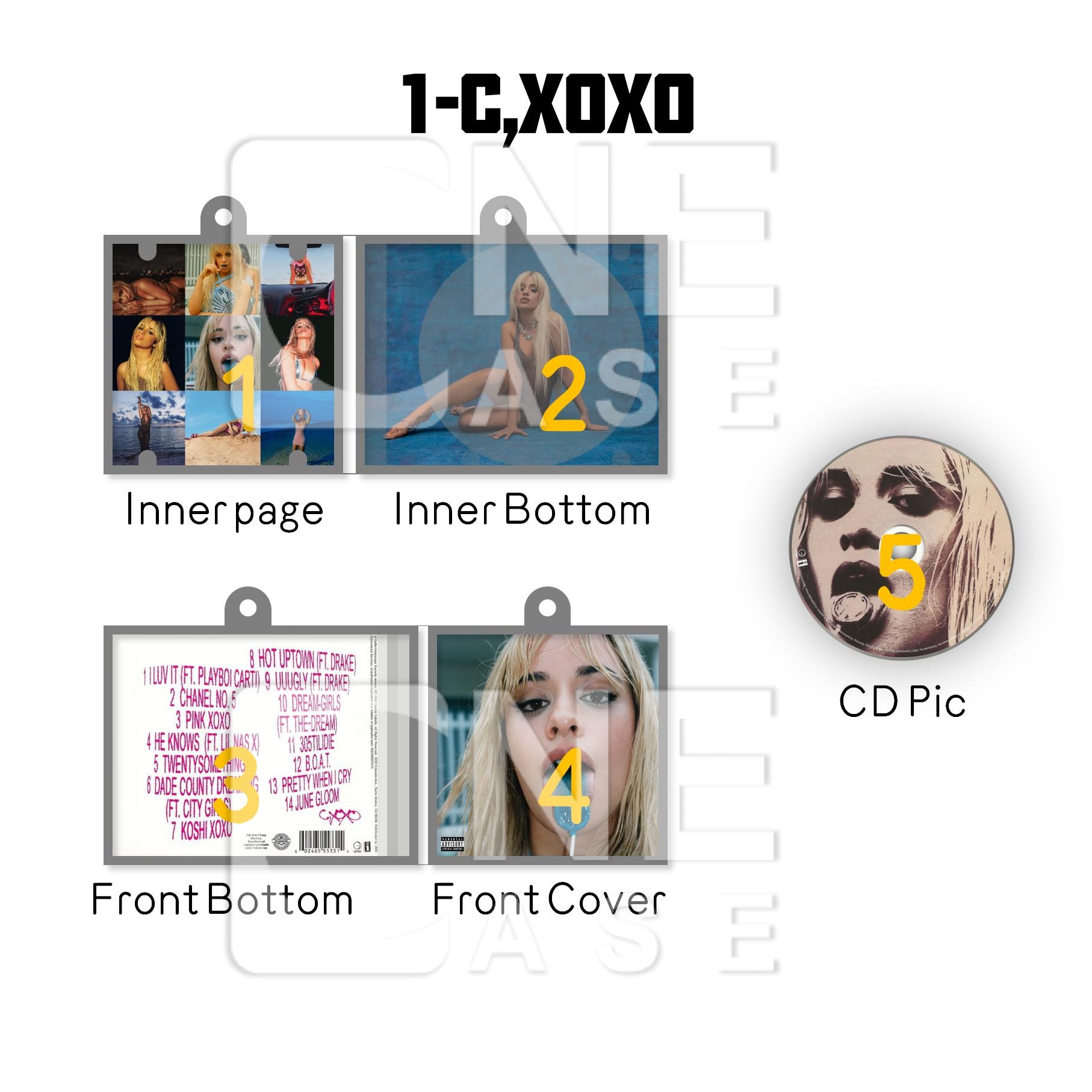 Camila Cabello Mini NFC Album Keychain CD Music Keychain Pendant Customized Mini Vinyl Album 