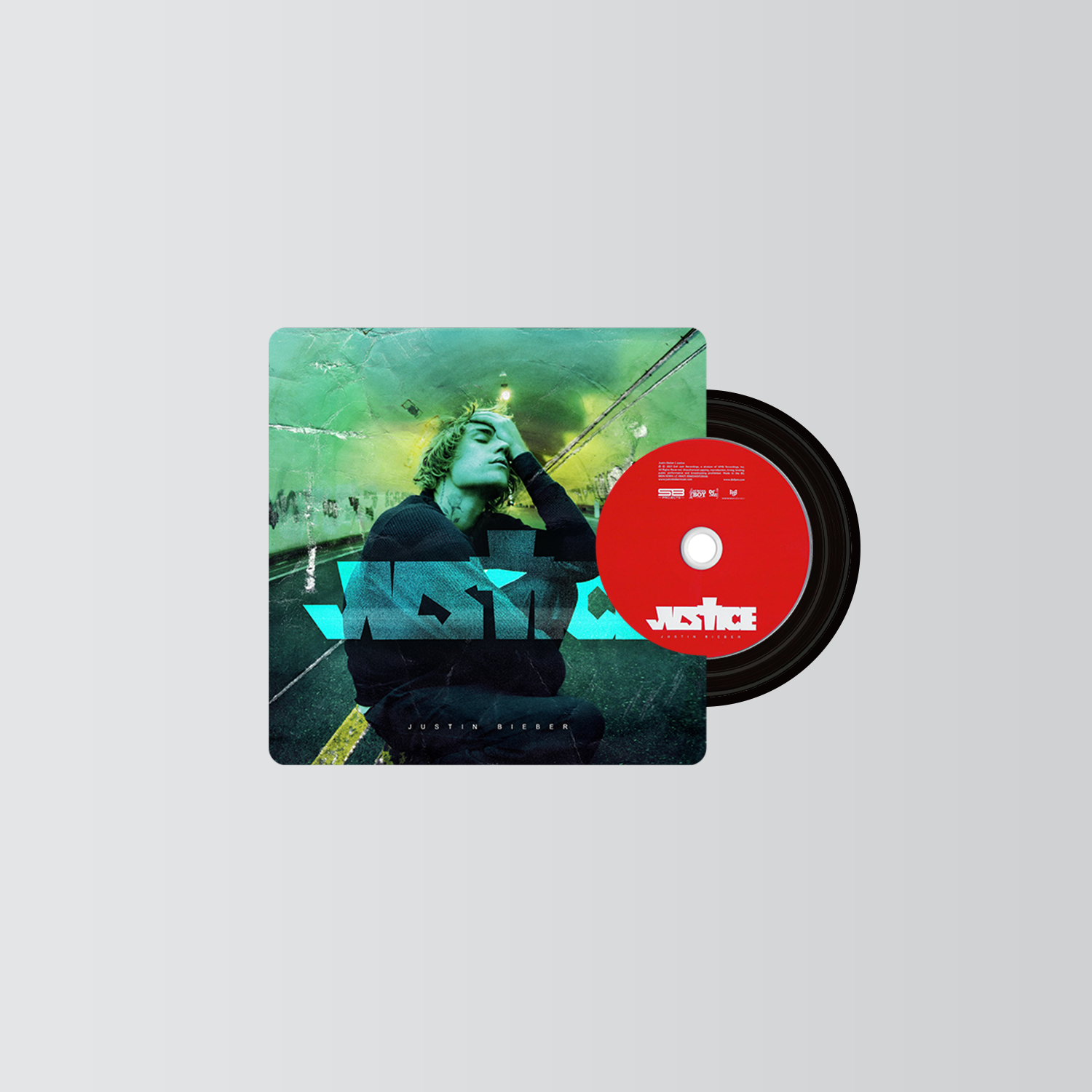 Justin Bieber Mini CD Player  Keychain CD Music Keychain Pendant Customized 