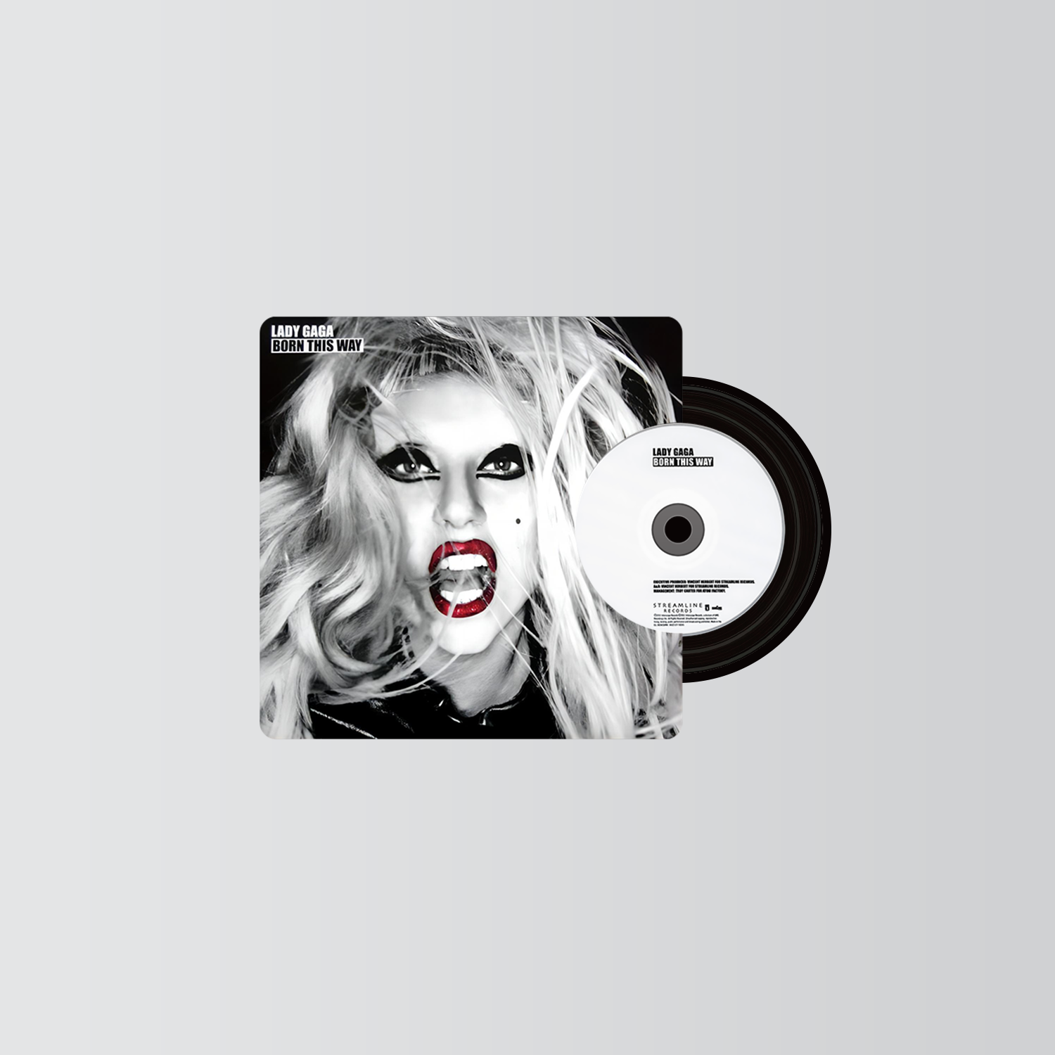 Lady Gaga Mini CD Player  Keychain CD Music Keychain Pendant Customized 