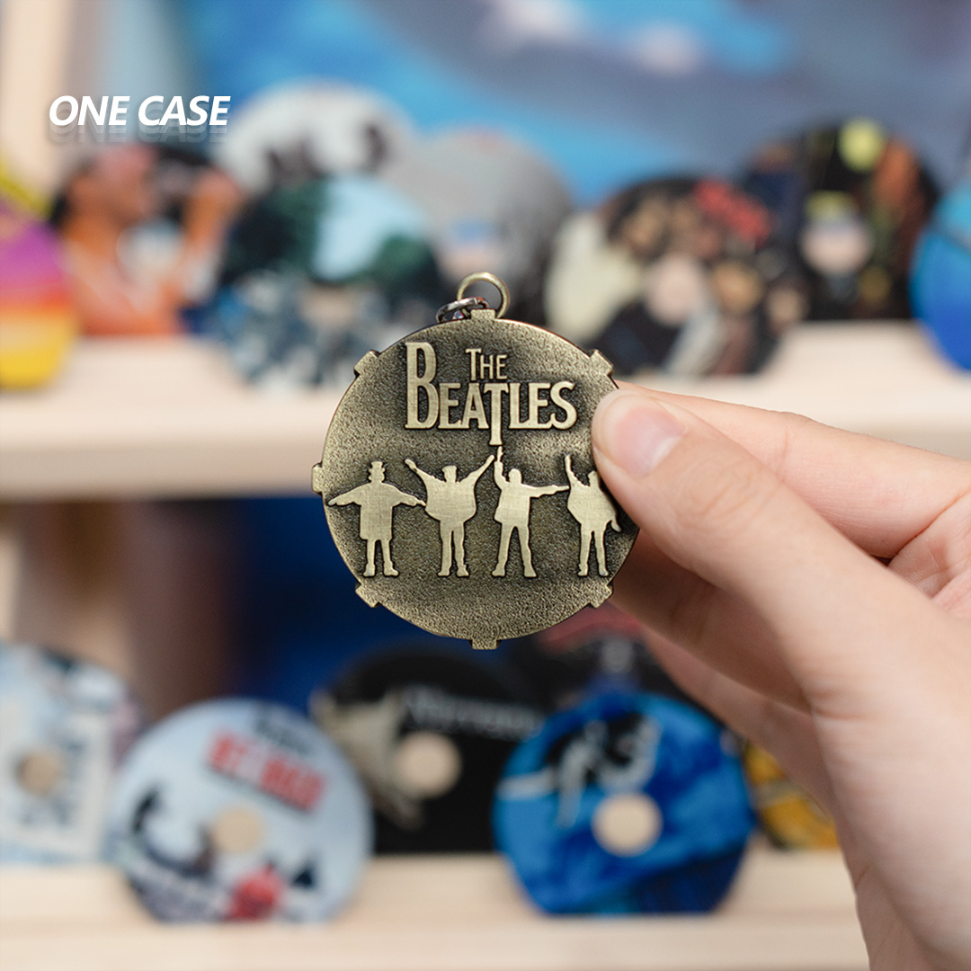 Rock Star Band Fans Alloy Keychain Pendant The Beatles/Nirvana/Guns N Roses/Pink Floyd...-ONECASE.STUDIO