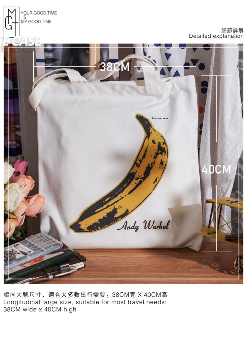 Velvet Underground Rock Band Star Canvas Bag Fashion Tote Bag Shoulder Handbag-ONECASE.STUDIO
