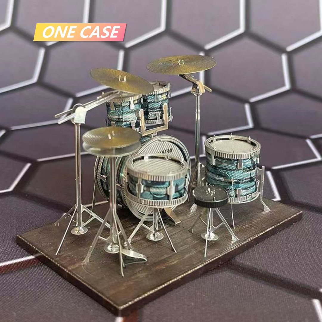 Drum Kit 3D The Beatle Rock Band Metal Puzzle DIY Assembling Model Stereo Jigsaw Puzzle-ONECASE.STUDIO