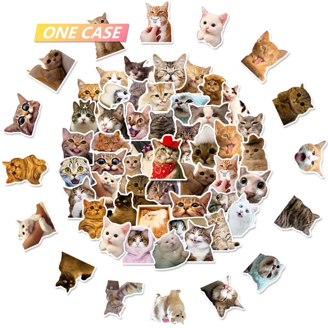 50 Dog Cat Pets Cut Stickers Decoration Waterproof Stickers Phone Case Sticker-ONECASE.STUDIO