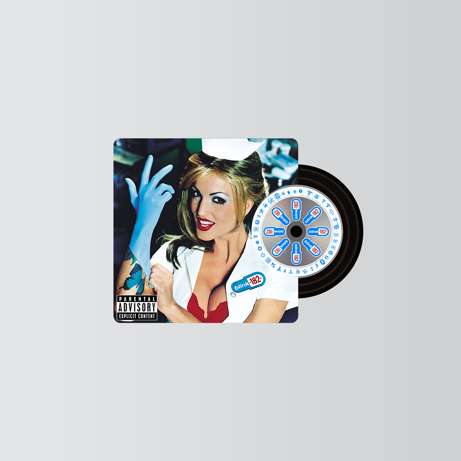 Blink 182 Mini CD Player  Keychain CD Music Keychain Pendant Customized 