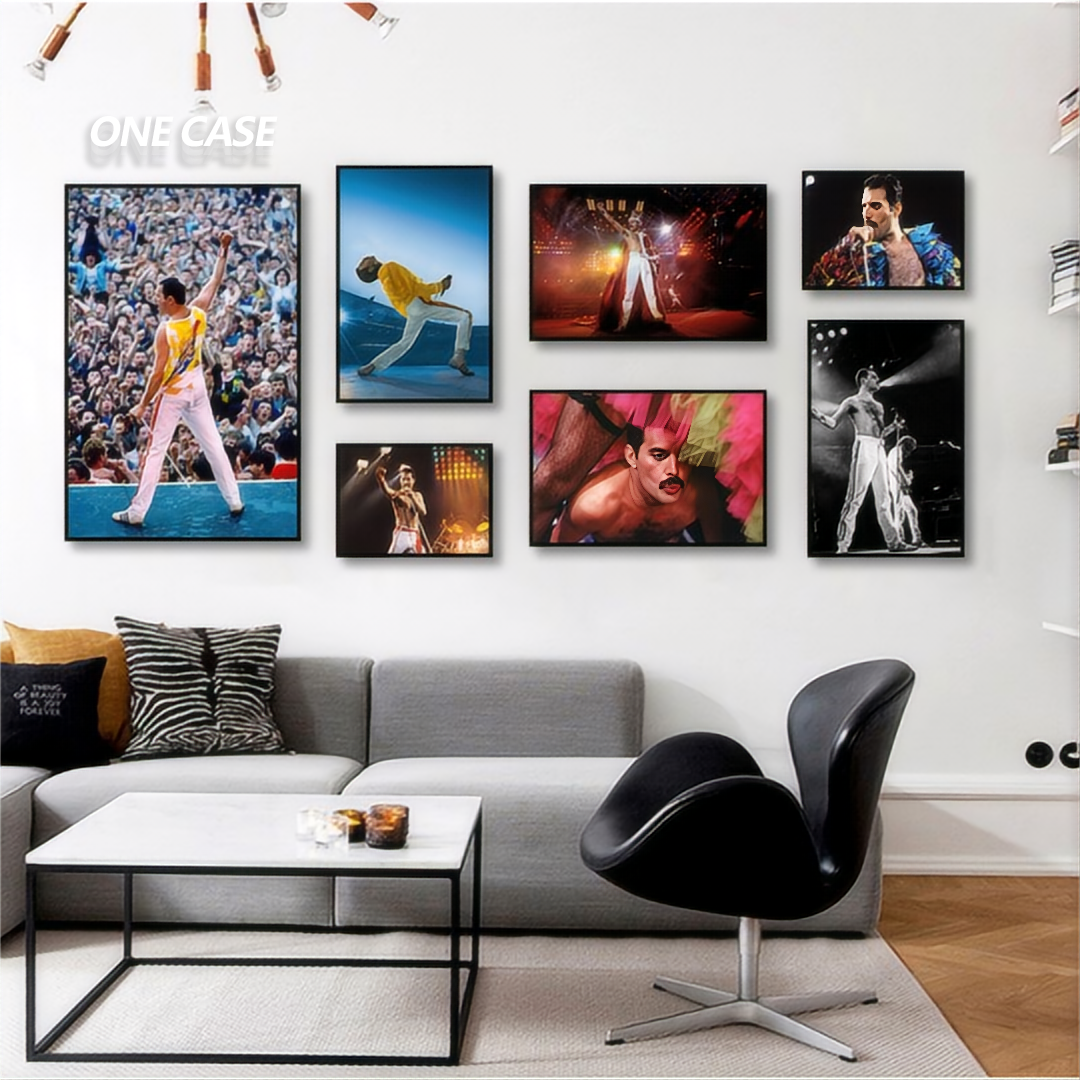 Queen Decorative Painting Freddie Mercury Poster Hanging Painting Rock Music Studio Mural-ONECASE.STUDIO