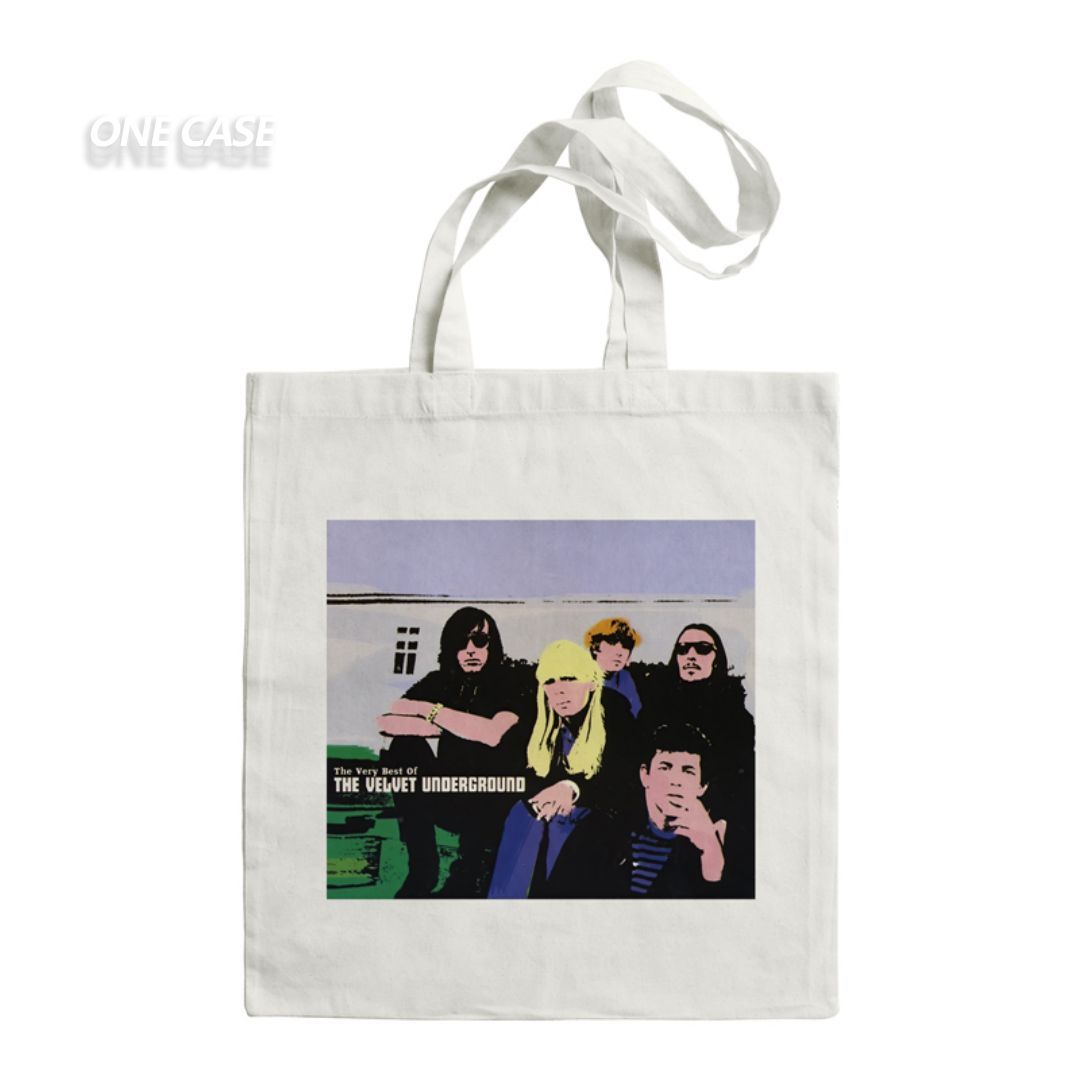 Velvet Underground Rock Band Star Canvas Bag Fashion Tote Bag Shoulder Handbag-ONECASE.STUDIO