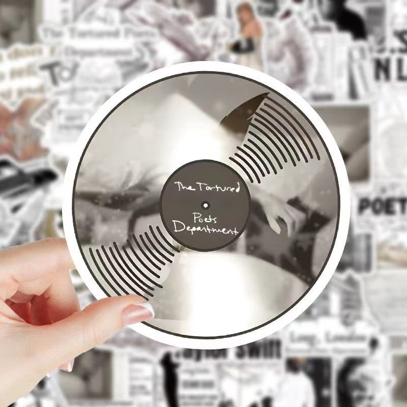 TS TTPD Sticker Waterproof PVC Deco Attached To Britpop Peripheral Midnights Sticker