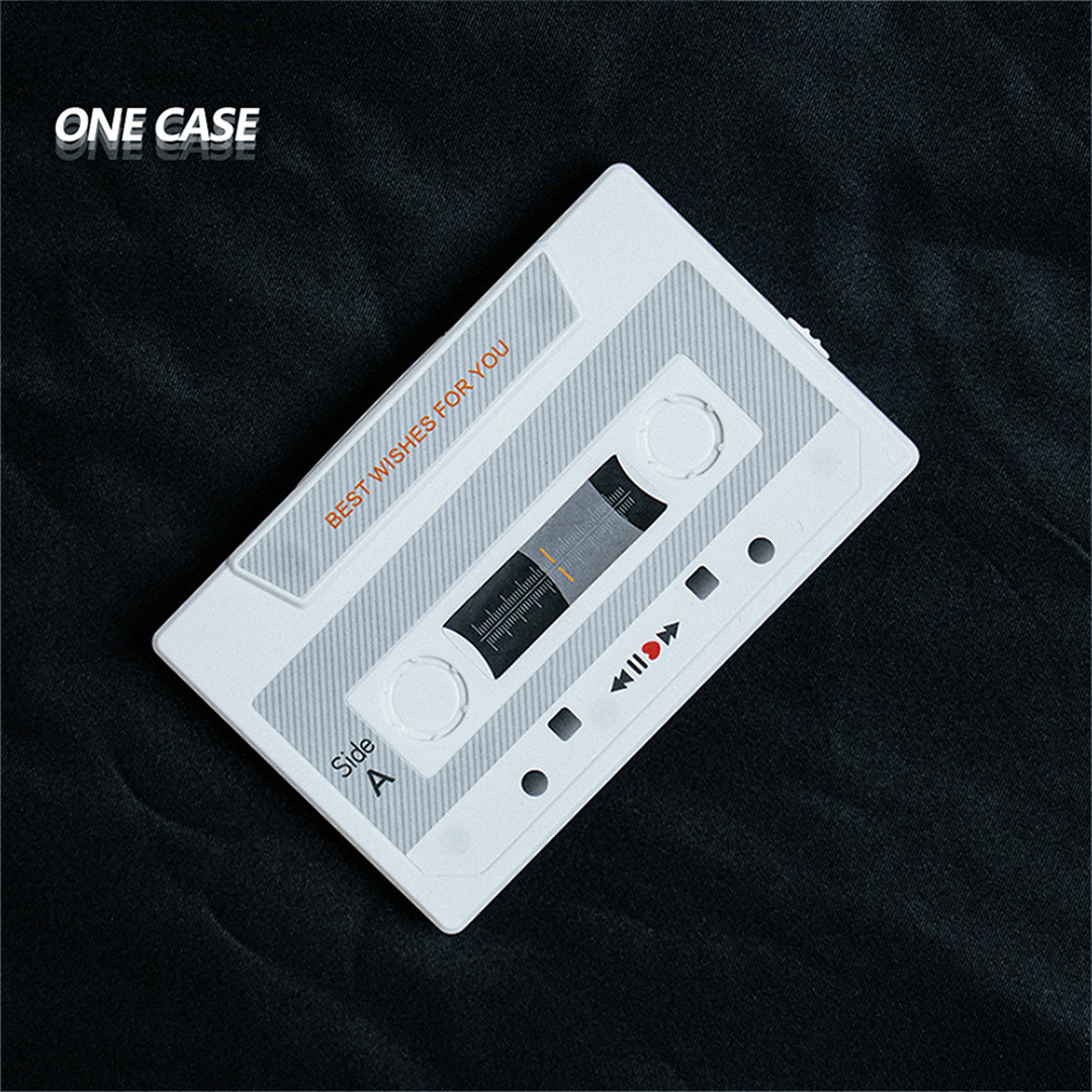 Retro Recordable Cassette Tape Gramophone Sound Music Box Birthday Card Wishes-ONECASE.STUDIO