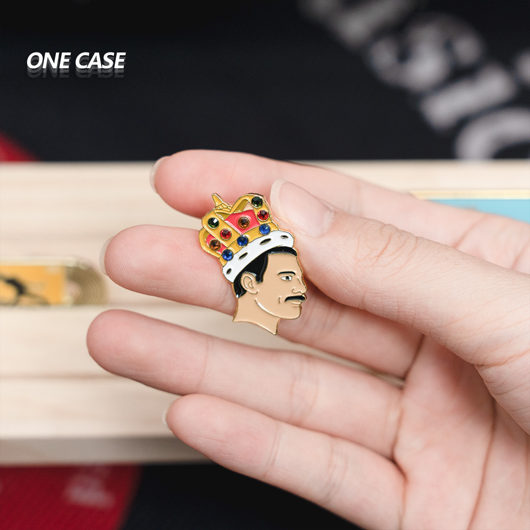Queen Band Rock Musician Band Retro Brooch Queen Badge Pin-ONECASE.STUDIO