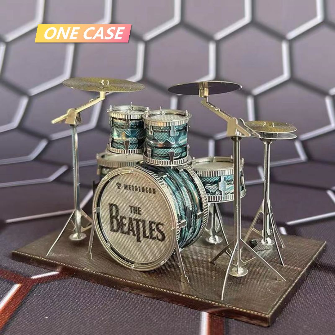Drum Kit 3D The Beatle Rock Band Metal Puzzle DIY Assembling Model Stereo Jigsaw Puzzle-ONECASE.STUDIO