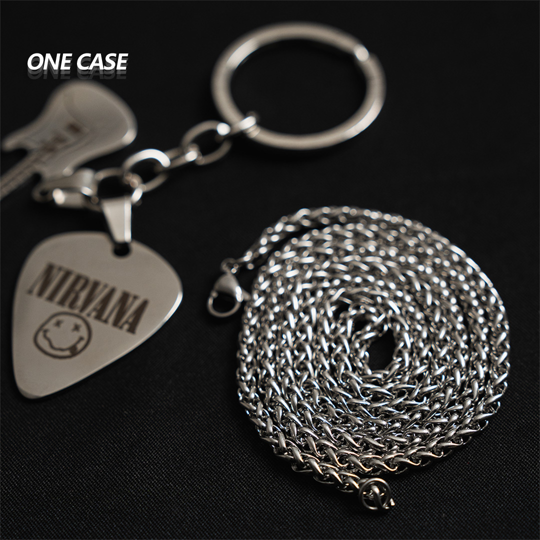 Nirvana Necklace & Keychain Peripheral Heavy Metal Punk Hard Rock Classic logo