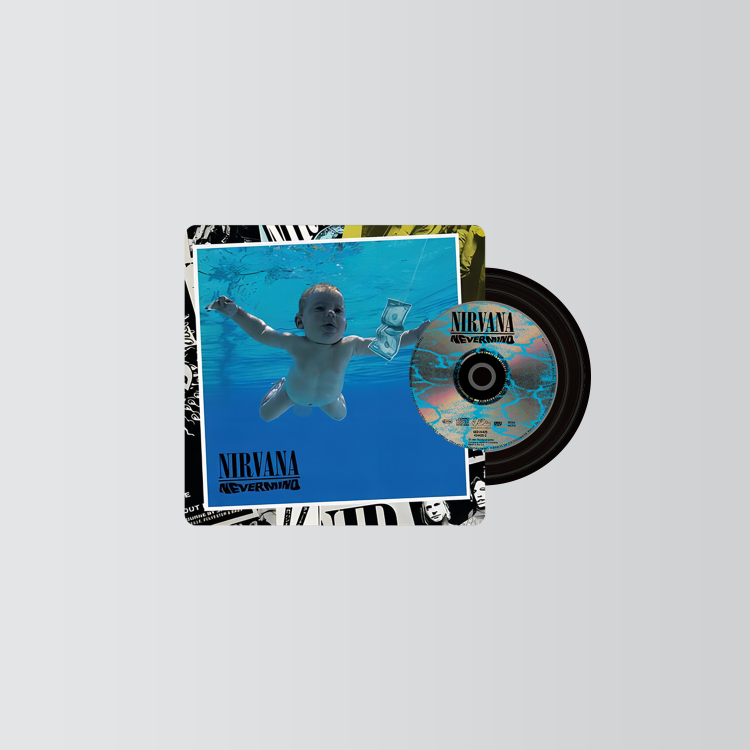 Nirvana Mini CD Player  Keychain CD Music Keychain Pendant Customized 