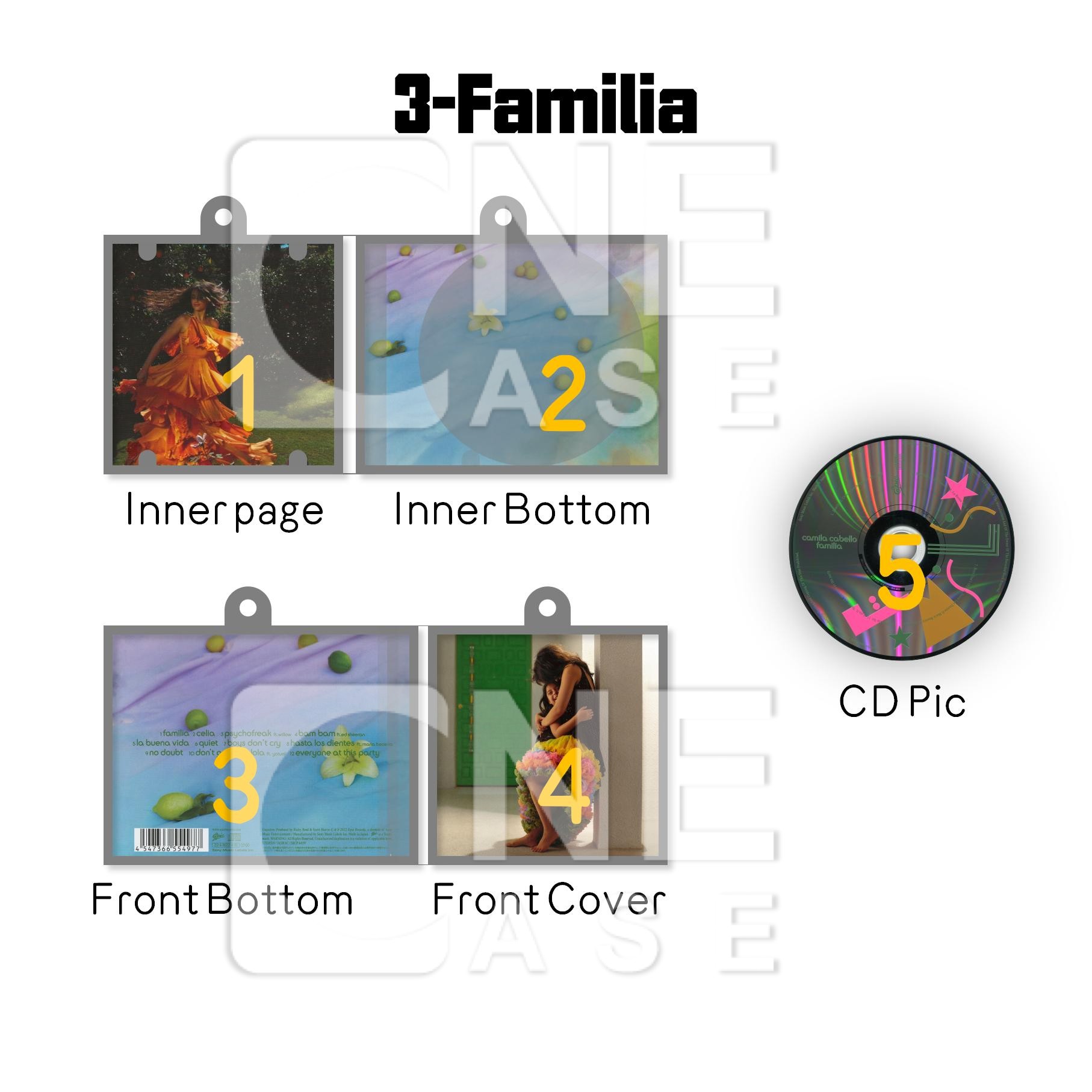 Camila Cabello Mini NFC Album Keychain CD Music Keychain Pendant Customized Mini Vinyl Album 